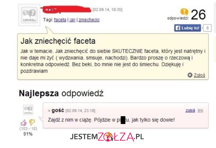 jak zniechęcić...