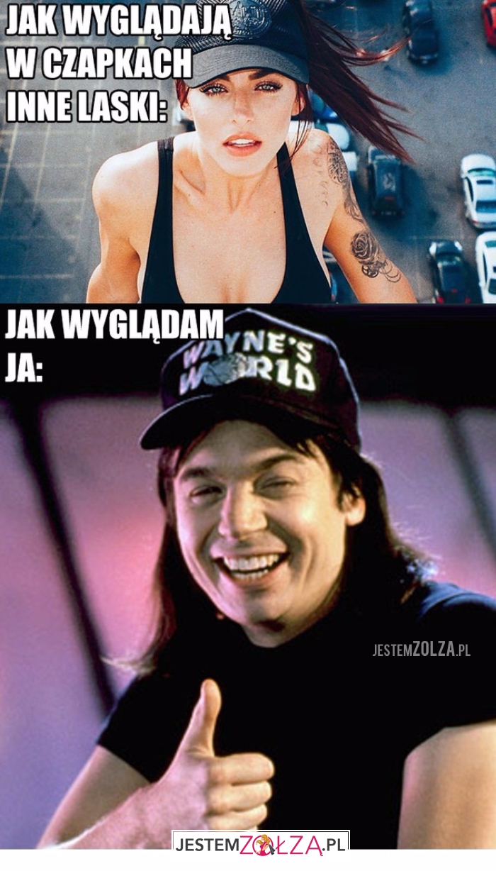 Jak wyglądam w czapce