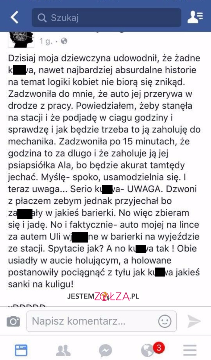 Kobieca logika zawsze zaskakuje