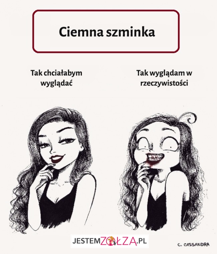 Ciemna szminka