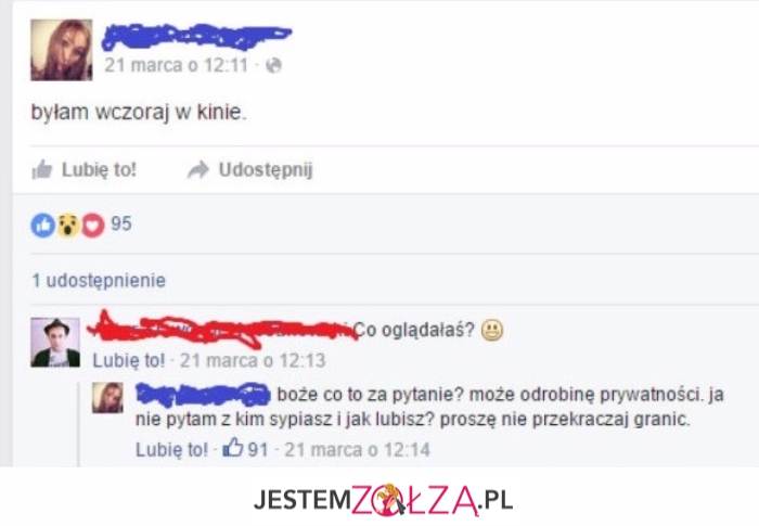 Byłam w kinie