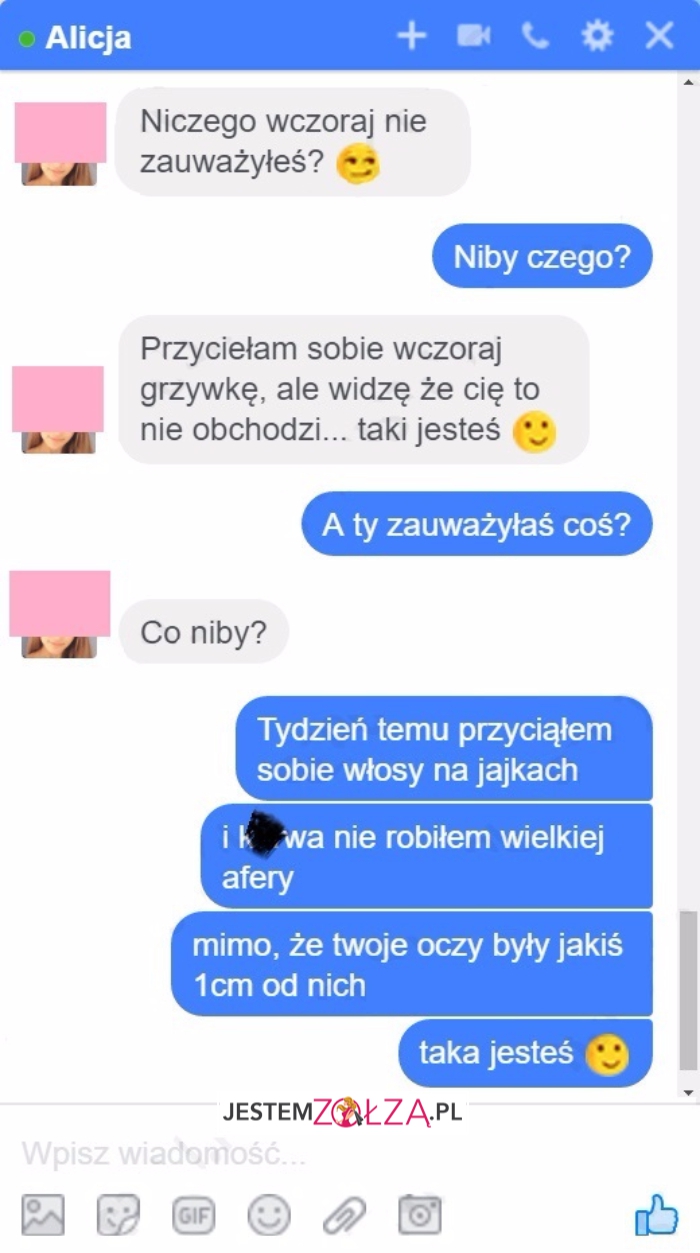 Niczego wczoraj nie zauważyłeś?