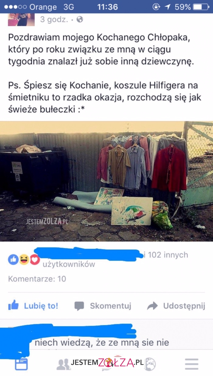 Pozdrawiam mojego ex