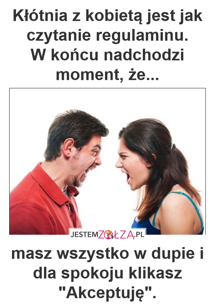 Kłótnia z kobietą