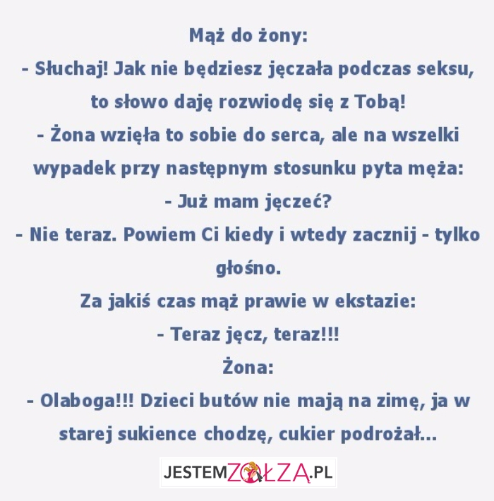 Mąż do żony