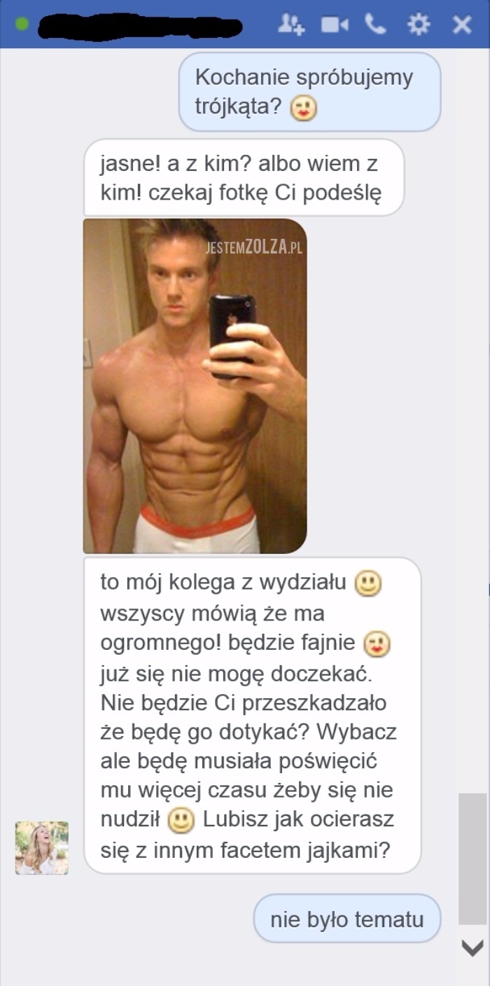 Kochanie spróbujemy trójkąta ?
