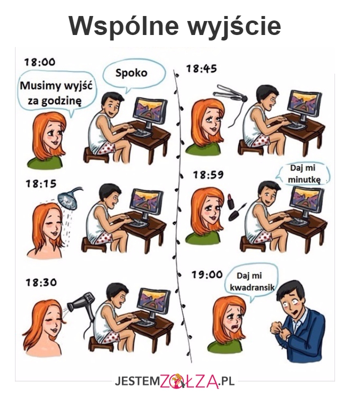 Musimy wyjść za godzinę...