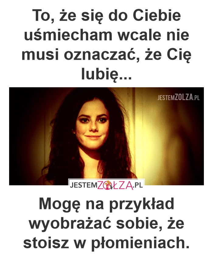 Szczery uśmiech