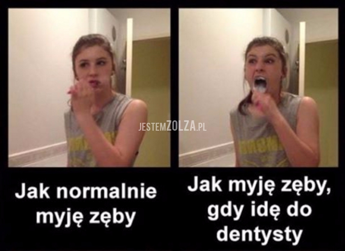 mycie zębów