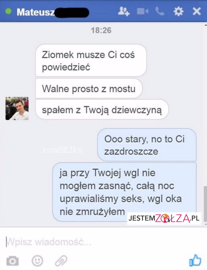 Spałem z twoją dziewczyną