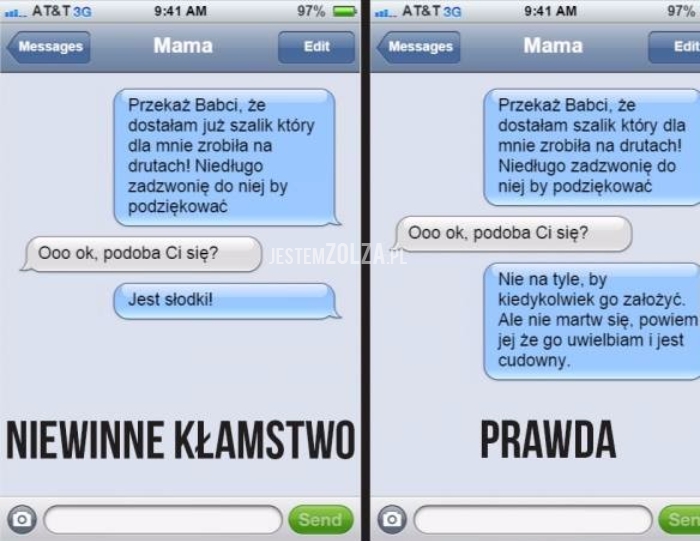 NIEWINNE KŁAMSTWO vs. PRAWDA