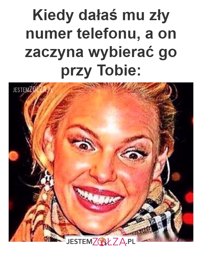 zły numer