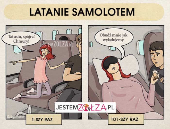 latanie samolotem