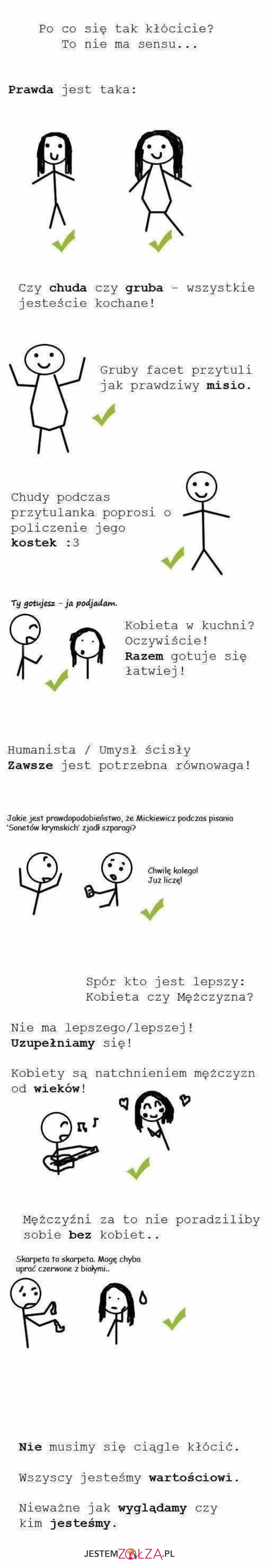 po co się kłócić?