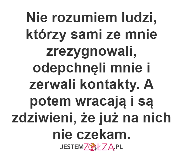 Nie rozumiem
