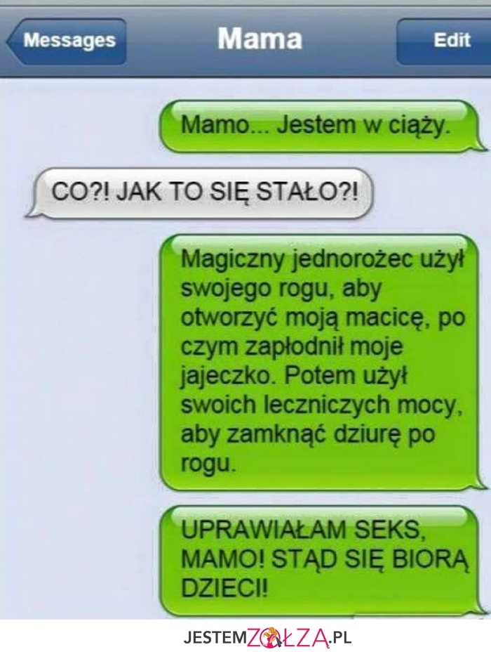 Jestem w ciązy...