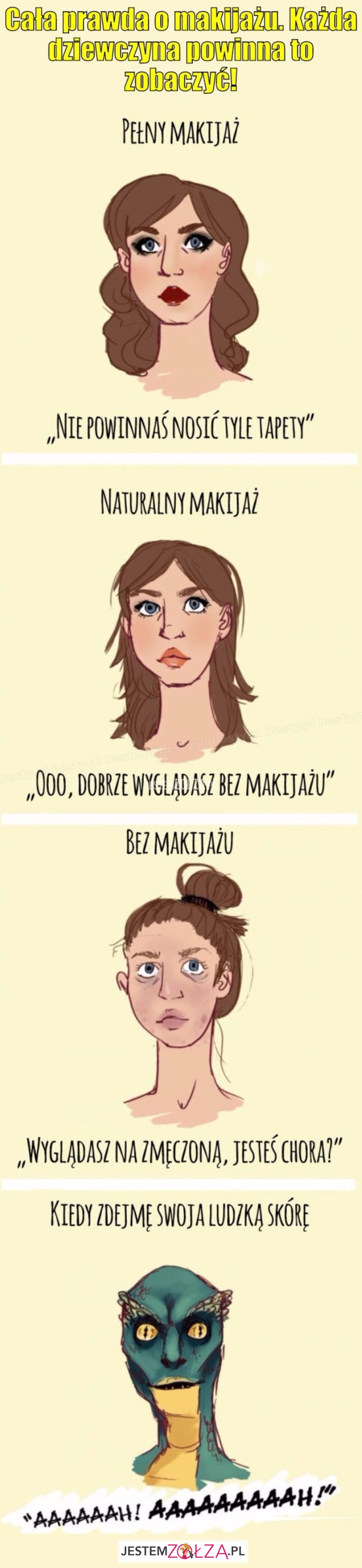 makijaż, cała prawda
