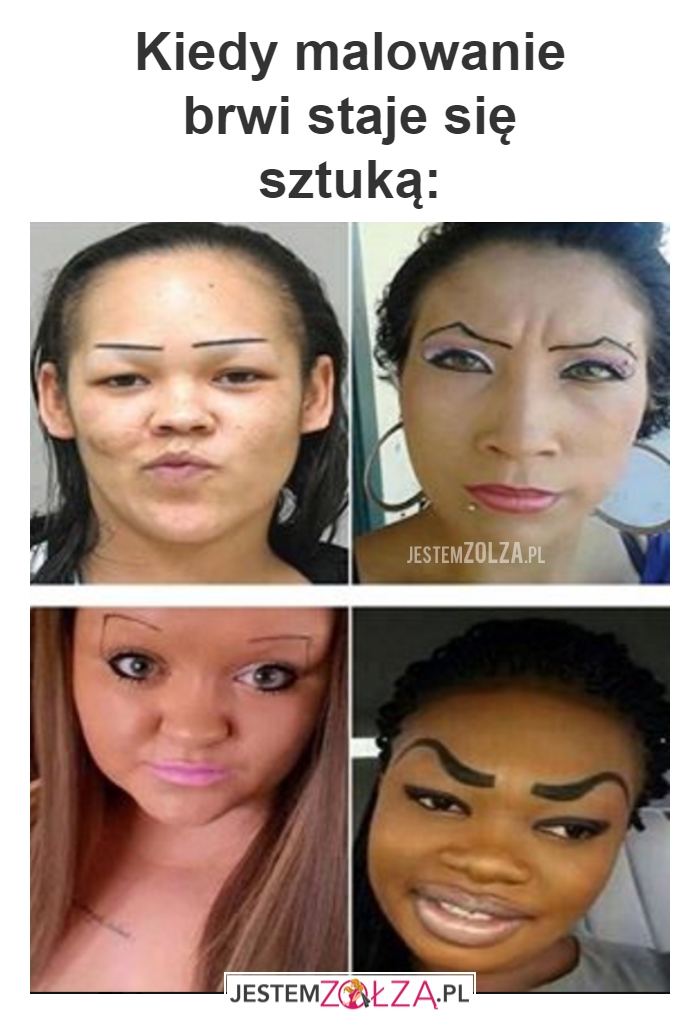 malowanie brwi