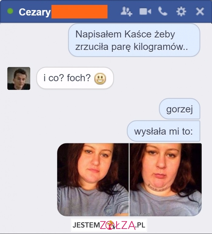 Napisałem Kaśce...