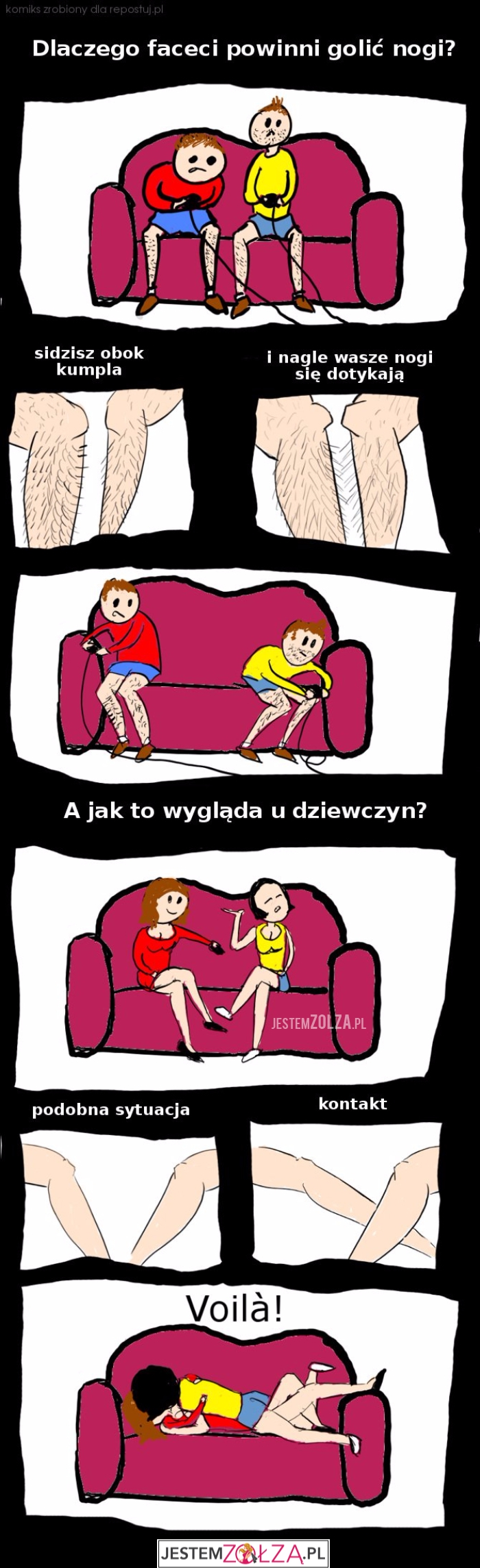 Golenie nóg.