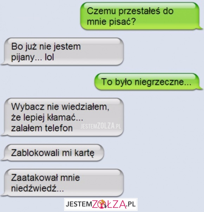 Czemu przestałeś pisać?