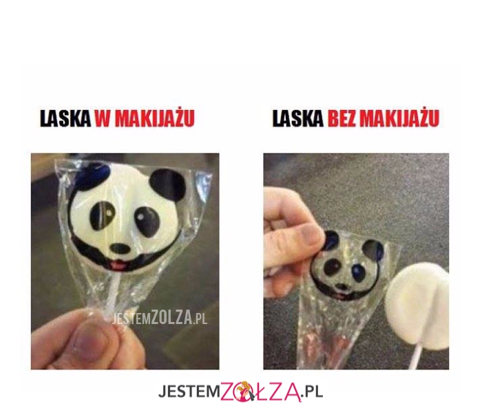 laska w makijażu