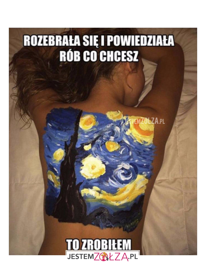 Rozebrała się i powiedziała