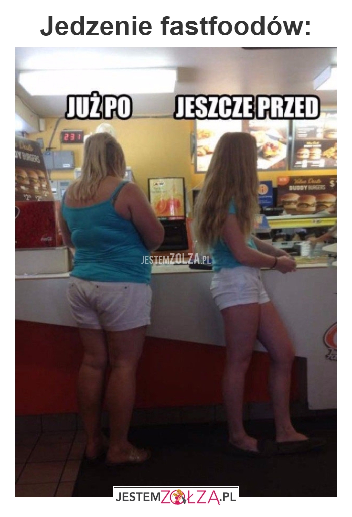 Jedzenie fastfoodów