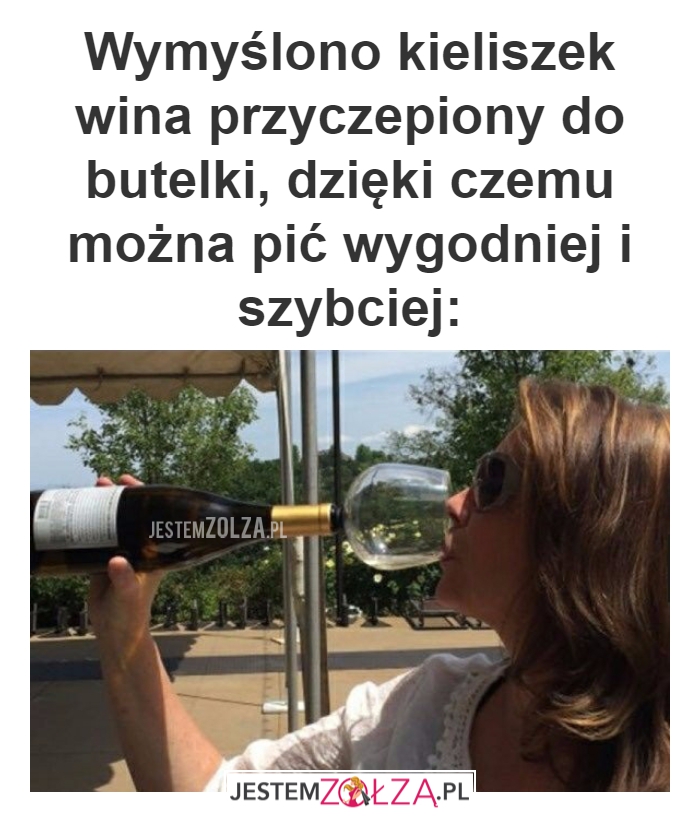Wymyślono kieliszek wina