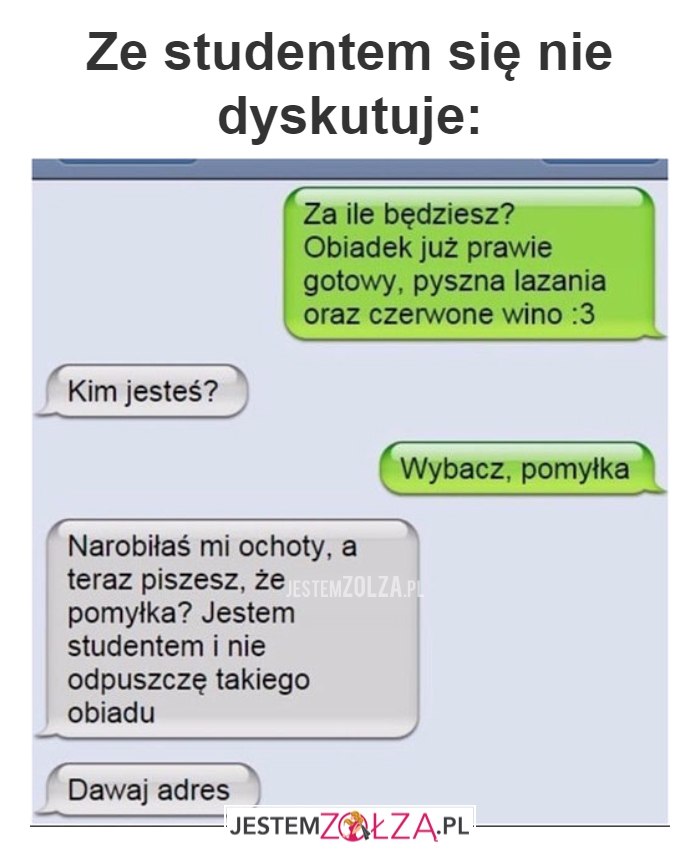 Ze studentem się 