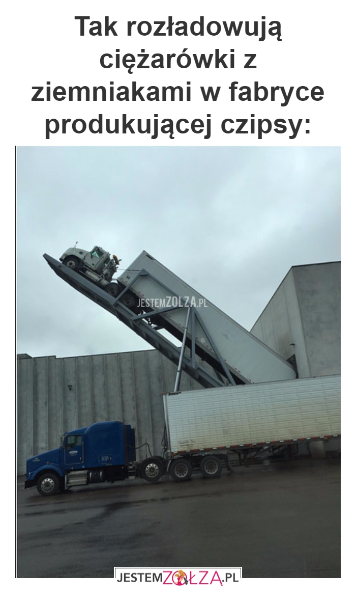 Tak rozładowują ciężarówki 