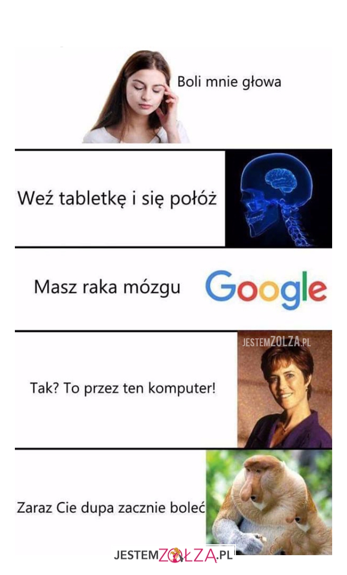 boli mnie głowa