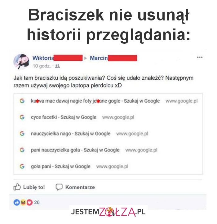 Braciszek nie usunął