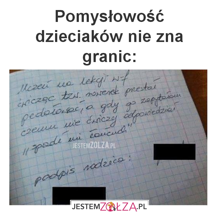 pomysłowość dzieciaków 