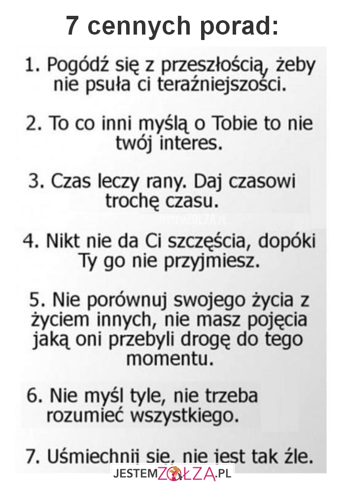 7 cennych porad