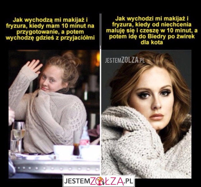 Makijaż kiedy wychodzę