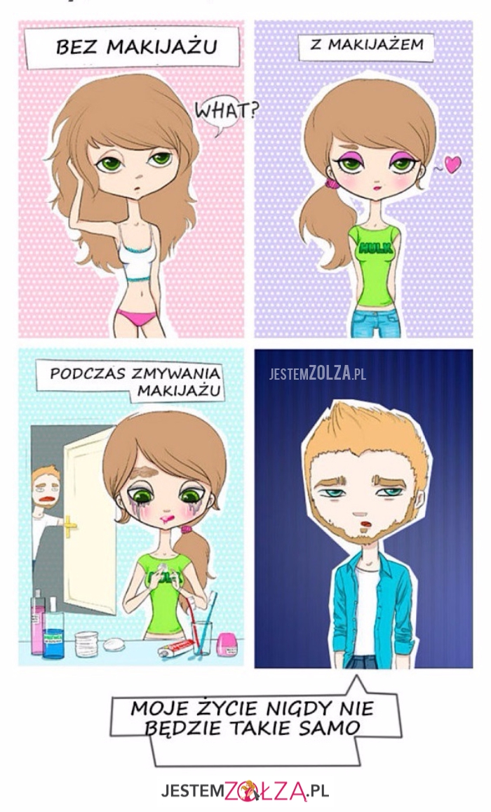 Bez makijażu/z...