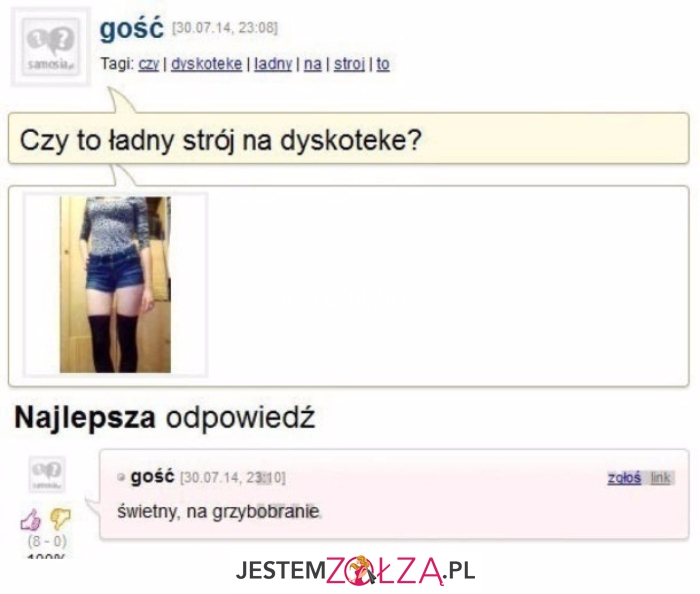 Czy to ładny strój?