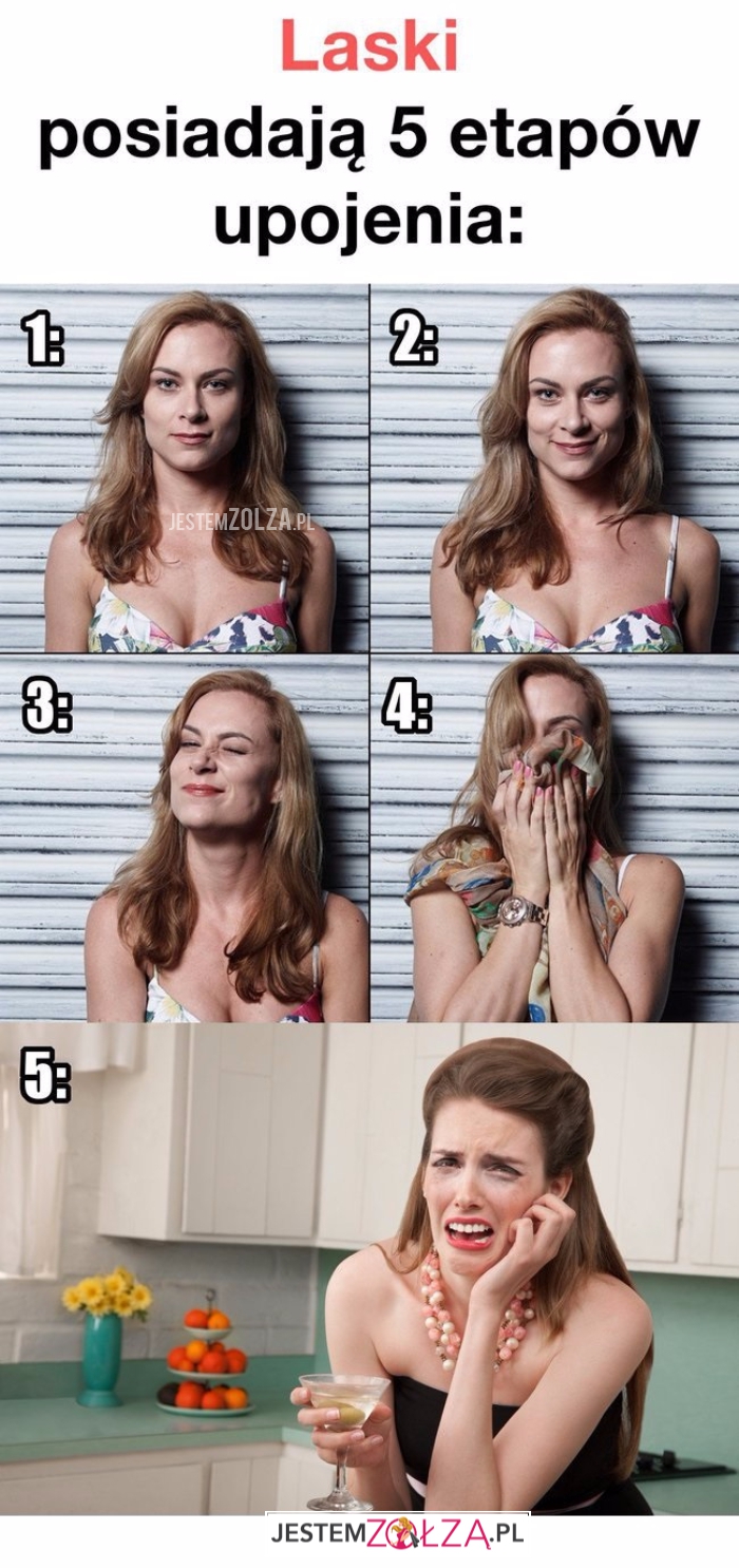 5 etapów upojenia...