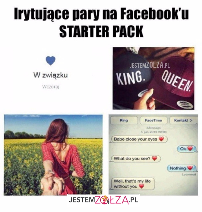 Irytujące pary na Facebooku