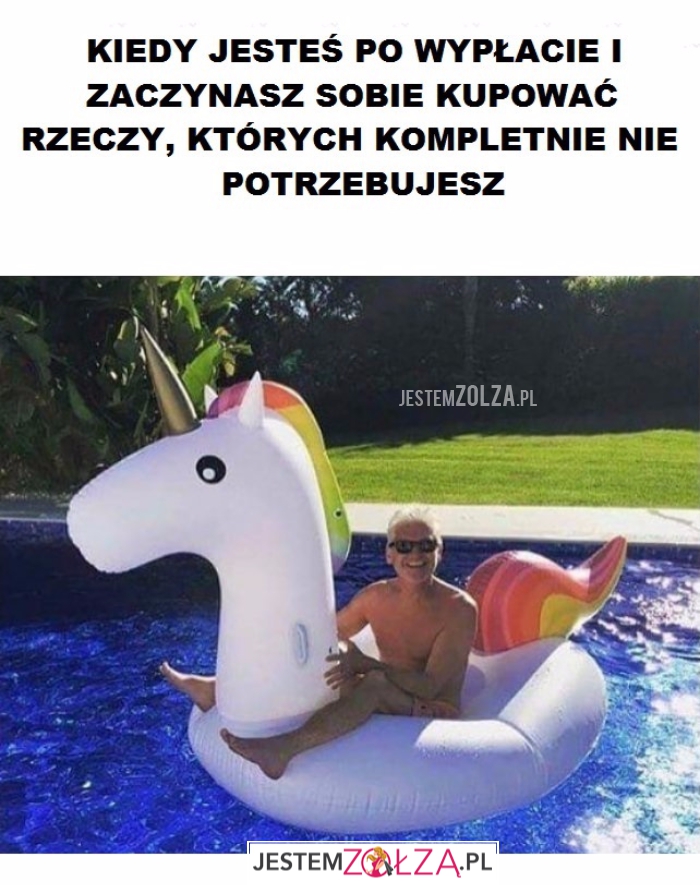 Kiedy jesteś po wypłacie