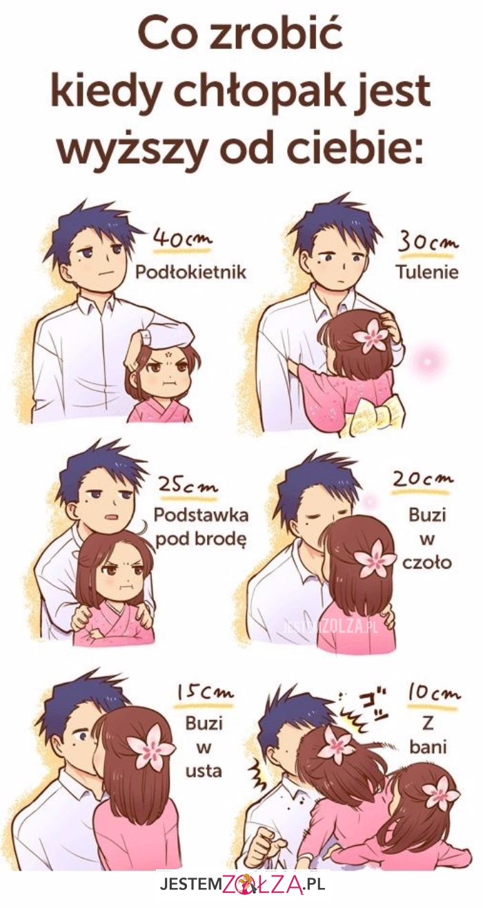 Kiedy chłopak jest wyższy...