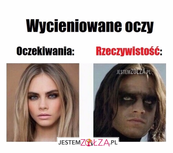 Wycieniowane oczy...