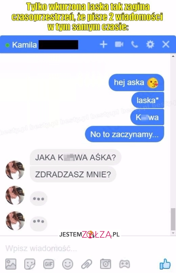 Wkurzona laska