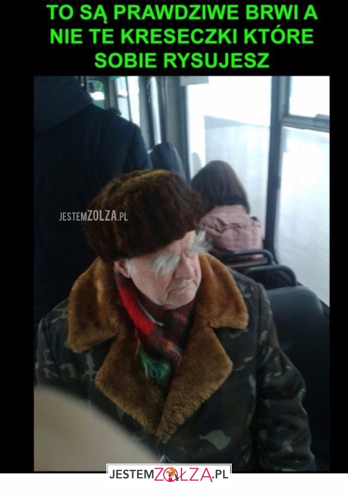 To są prawdziwe brwi