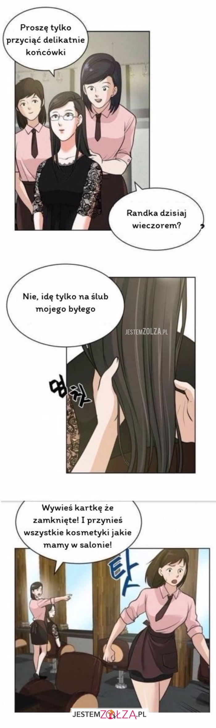 Przycinanie końcówek...