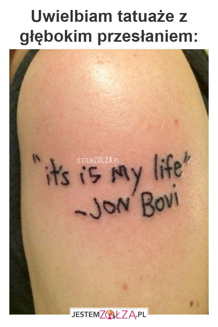 Uwielbiam tatuaże...