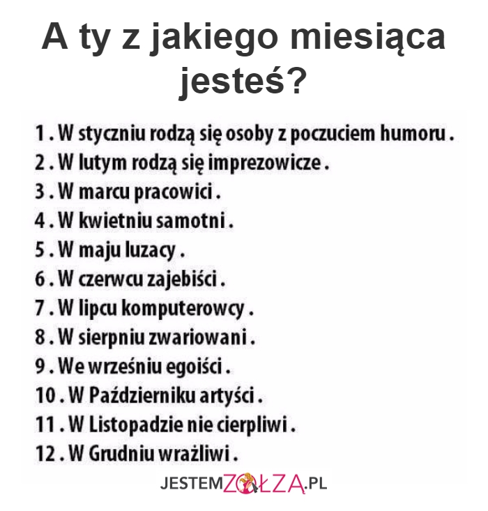 A ty z jakiego...