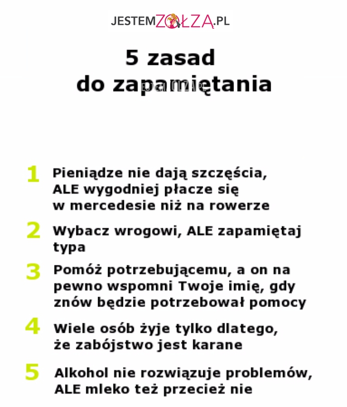 5 zasad do...