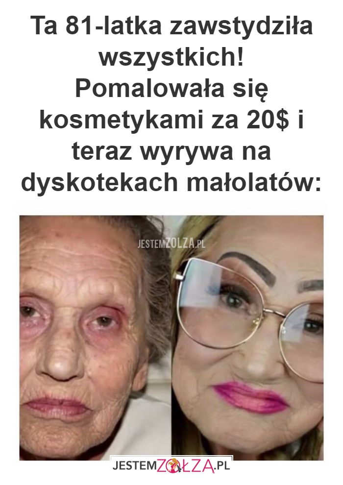 Ta 81-latka zawstydziła...